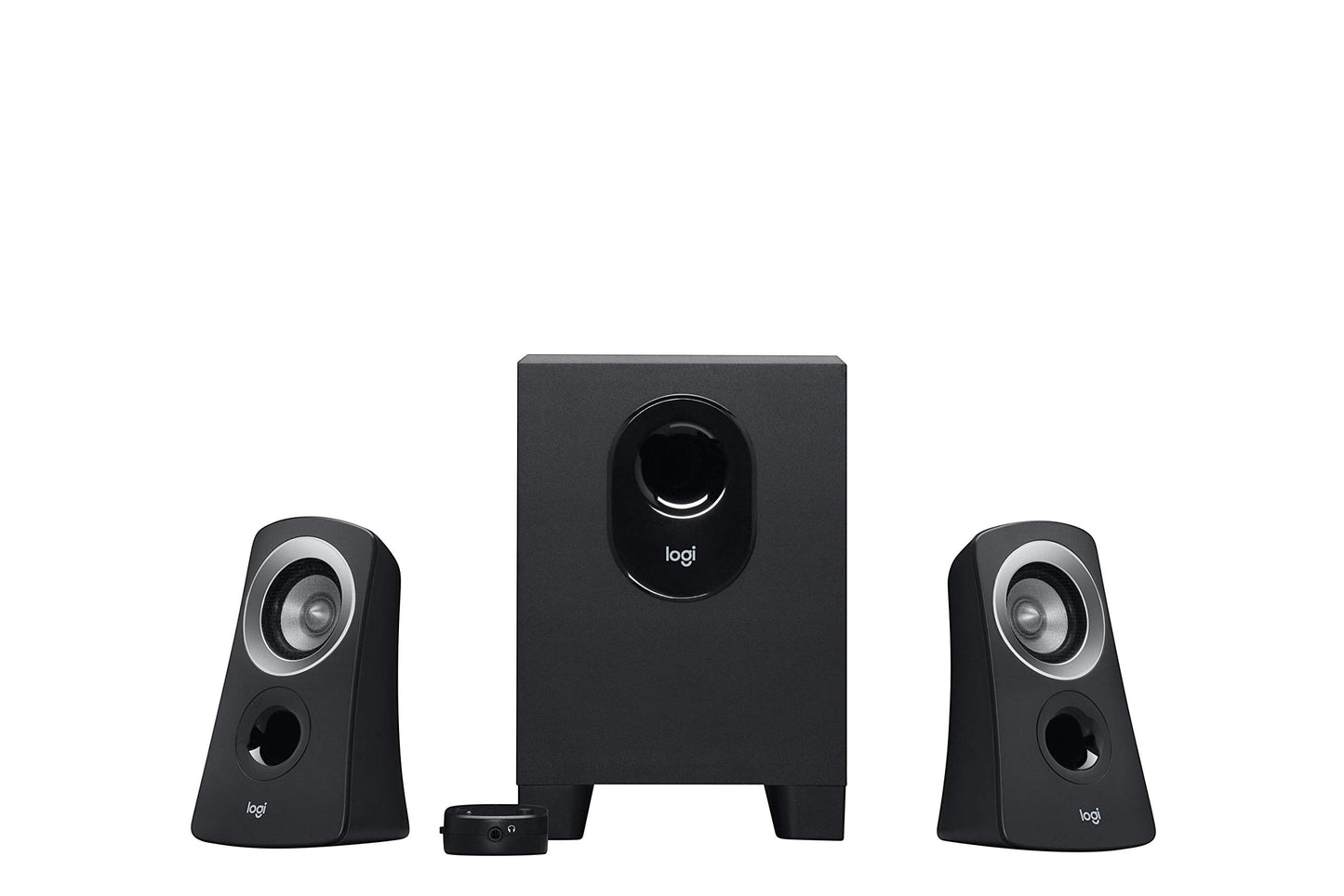 Logitech Z313 - Set de Bocinas (Universal, De 2 vías, Corriente alterna, Alámbrico, 81 x 89 x 146 mm, 220 x 150 x 228 mm)