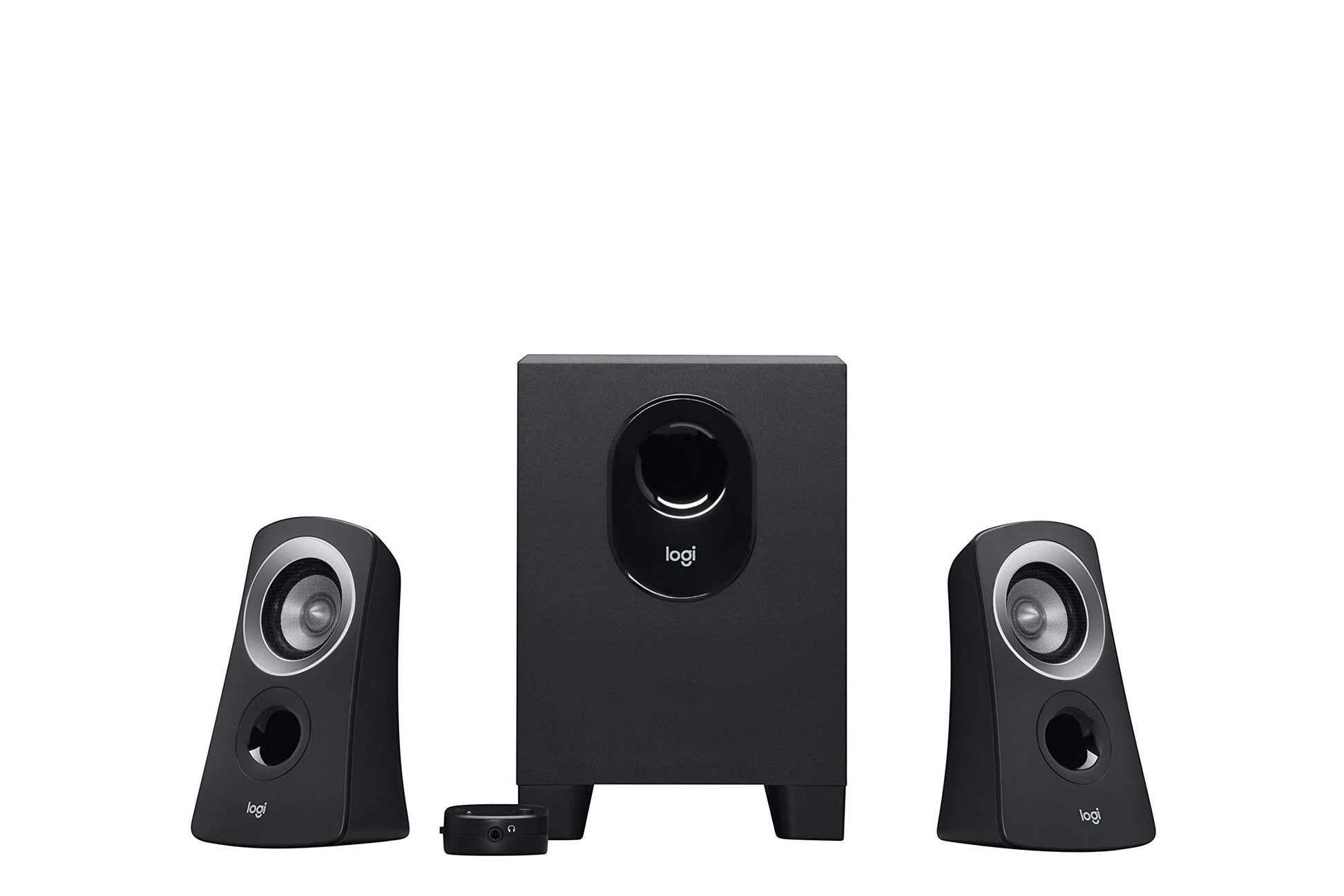 Logitech Z313 - Set de Bocinas (Universal, De 2 vías, Corriente alterna, Alámbrico, 81 x 89 x 146 mm, 220 x 150 x 228 mm)