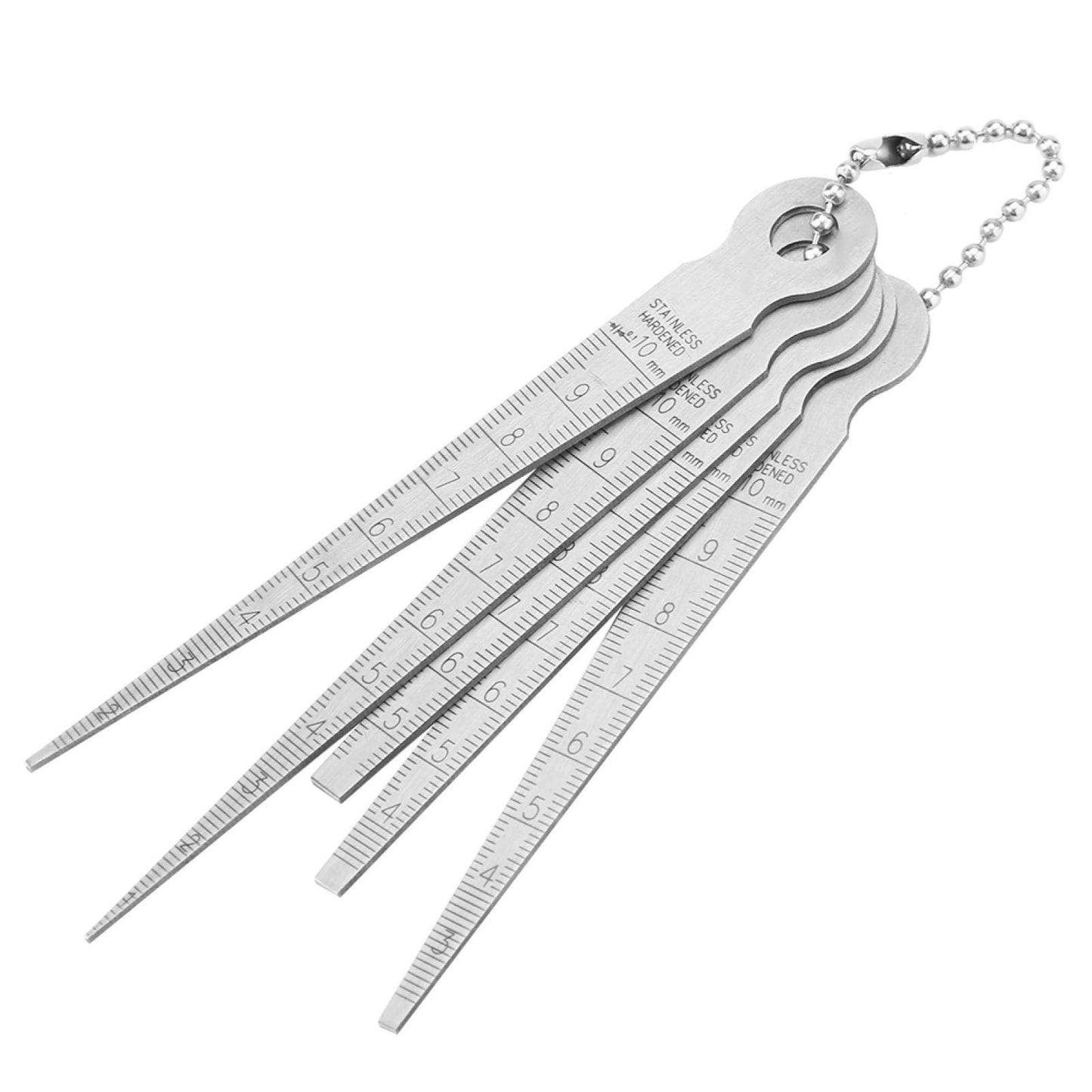LiebeWH Calibre de Espesores Cónico para Soldadura de Acero Inoxidable Medidor de Grosor con Herramienta de Inspección de Orificios de 10 mm Medición de Diámetro Interno