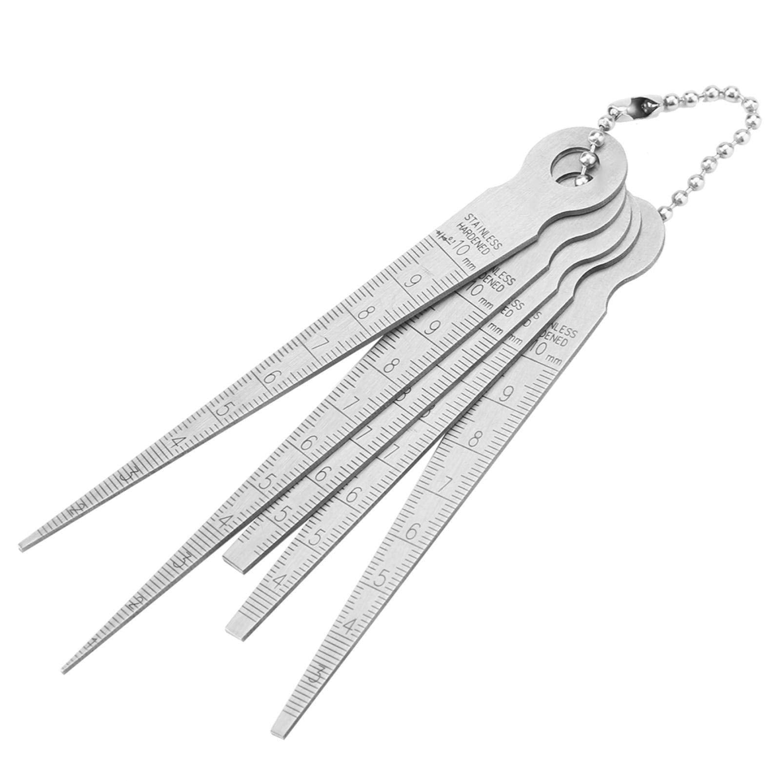 LiebeWH Calibre de Espesores Cónico para Soldadura de Acero Inoxidable Medidor de Grosor con Herramienta de Inspección de Orificios de 10 mm Medición de Diámetro Interno