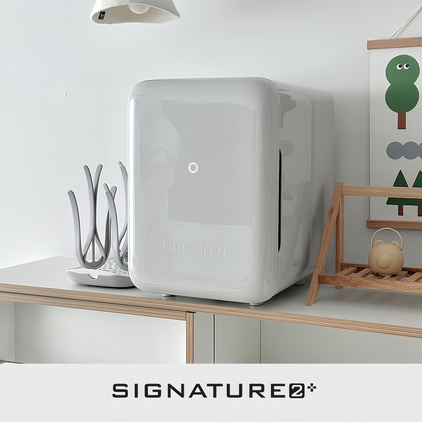 NUEVA UPANG Signature2 Plus - Desinfectante LED para biberones (UP920A +) (gris claro)