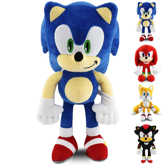 Juguetes de peluche para Hedgehog,12 pulgadas personajes de dibujos animados,Juguete de Peluche Suave para Sala de Estar,Oficina,Coche,Regalos navideños perfectos Para Niños y Niñas (Azul)