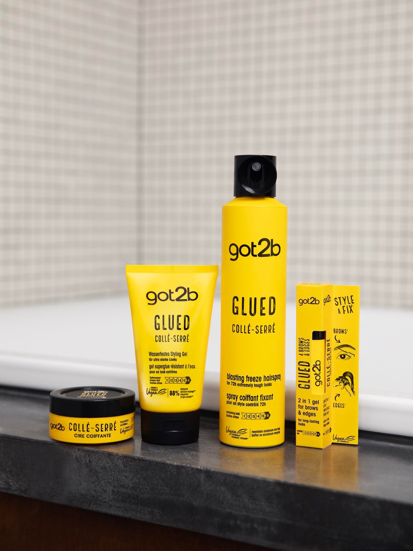 Got2B Gel para cejas y bordes del cabello Glued 16ml