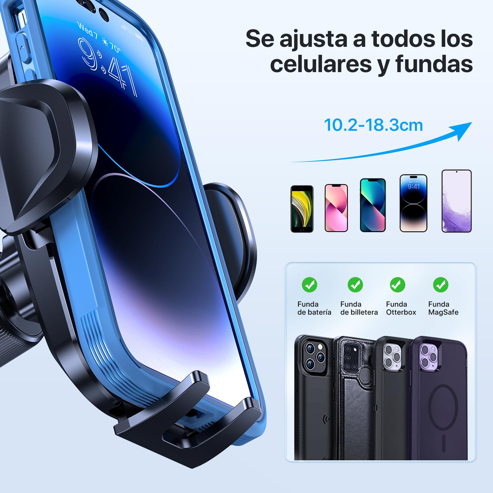 Soporte Celular Miracase Nuevo 2025 Negro Estable y Ajustable para Automóvil
