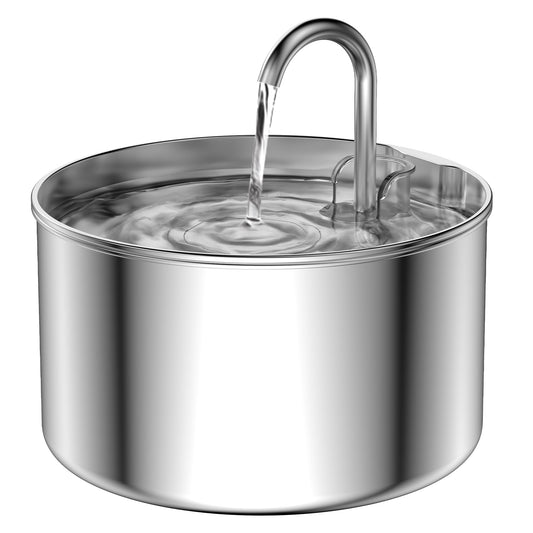 Fuente de Agua para Gatos AOOGITF Acero Inoxidable 304 Fluido Continuo Bajo Consumo Energético