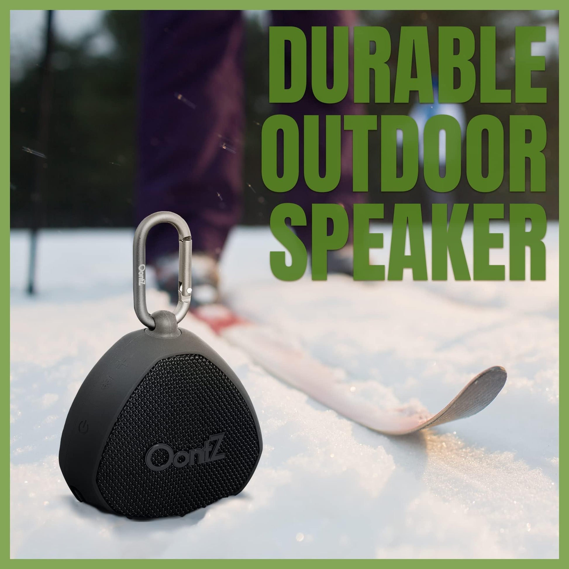 OontZ - Altavoz Bluetooth inalámbrico portátil con mosquetón, 12 W IPX7 Impermeable al Aire última intervensión