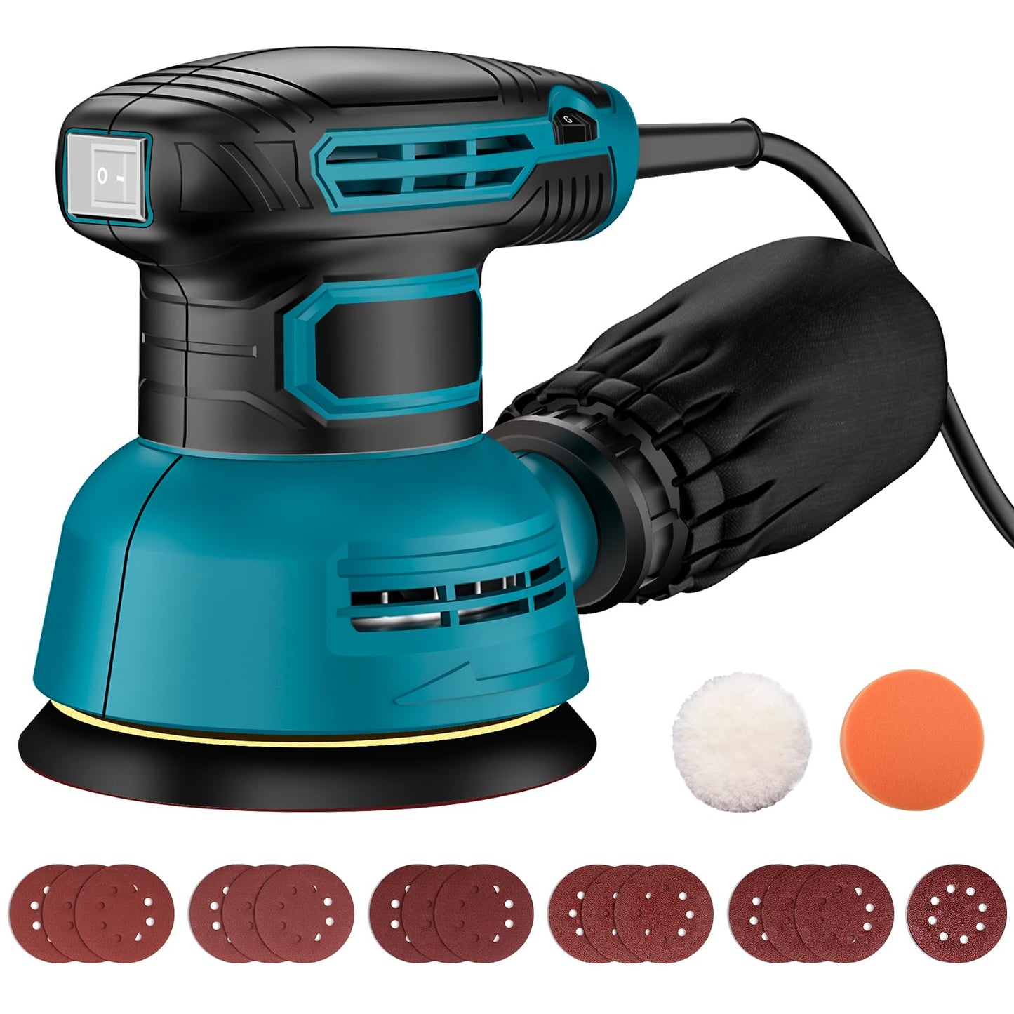 Pulidora Orbital Lostrain 5 Pulgadas Velocidad Variable para Auto, Madera y Piso