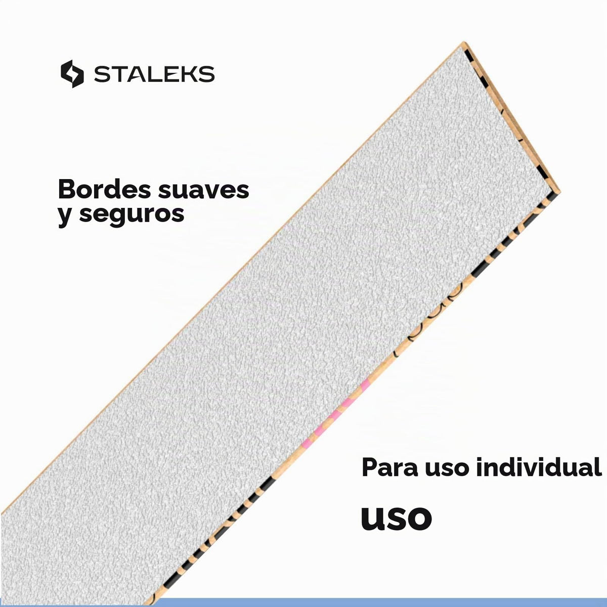 Lima de uñas blanca, rollo de 80 limas en un rollo, grano 180