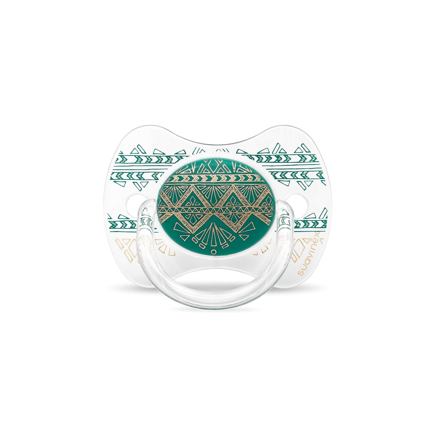 Chupete Suavinex Premium Haute Couture Verde Oscuro con Tetina Fisiológica de Silicona