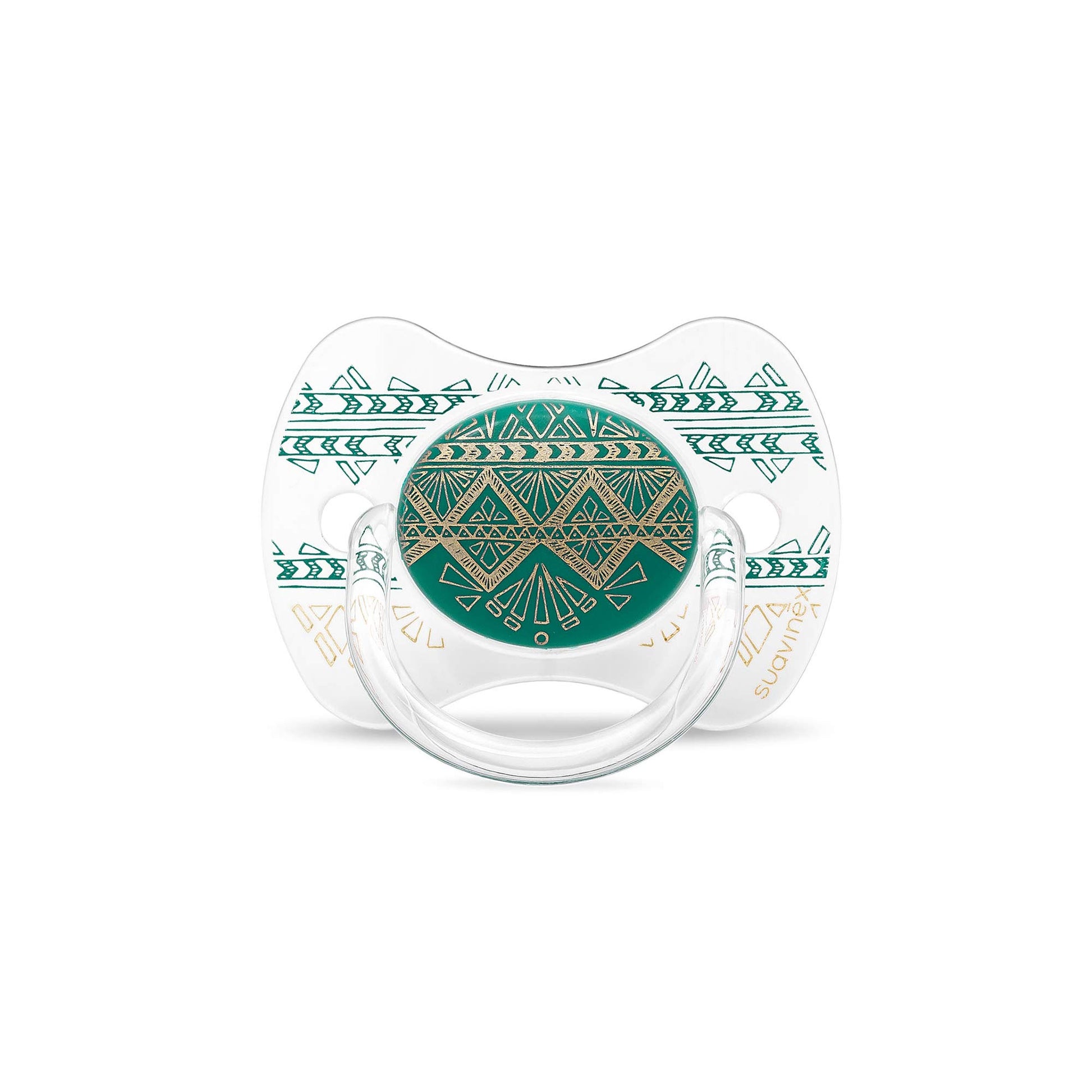 Chupete Suavinex Premium Haute Couture Verde Oscuro con Tetina Fisiológica de Silicona