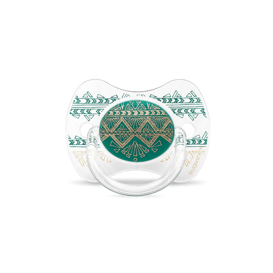 Chupete Suavinex Premium Haute Couture Verde Oscuro con Tetina Fisiológica de Silicona