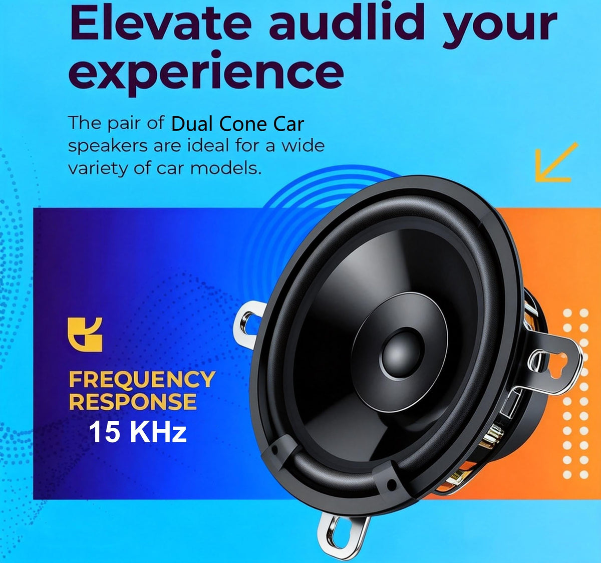 Altavoz Doble Cono Sondpex 6.5 Pulgadas