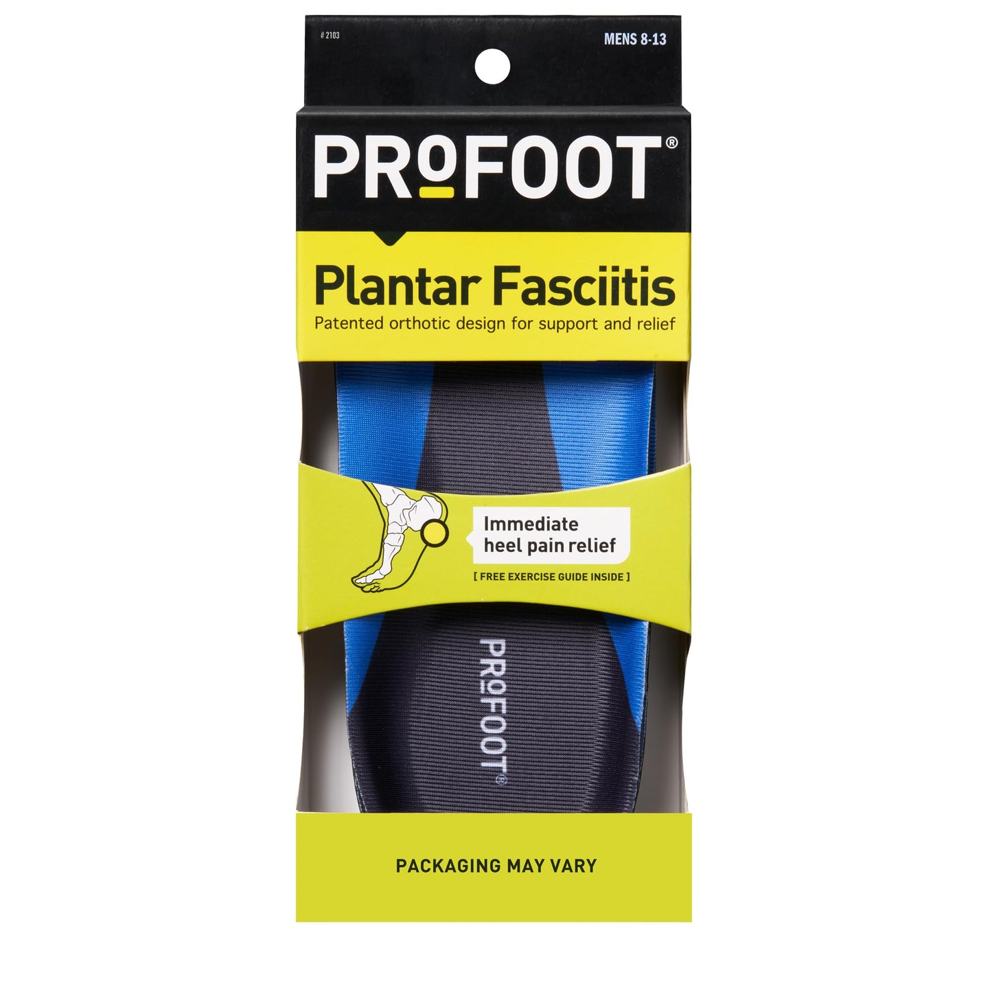 Plantillas Ortopédicas PROFOOT Plantar Fasciitis para Hombre 8-13