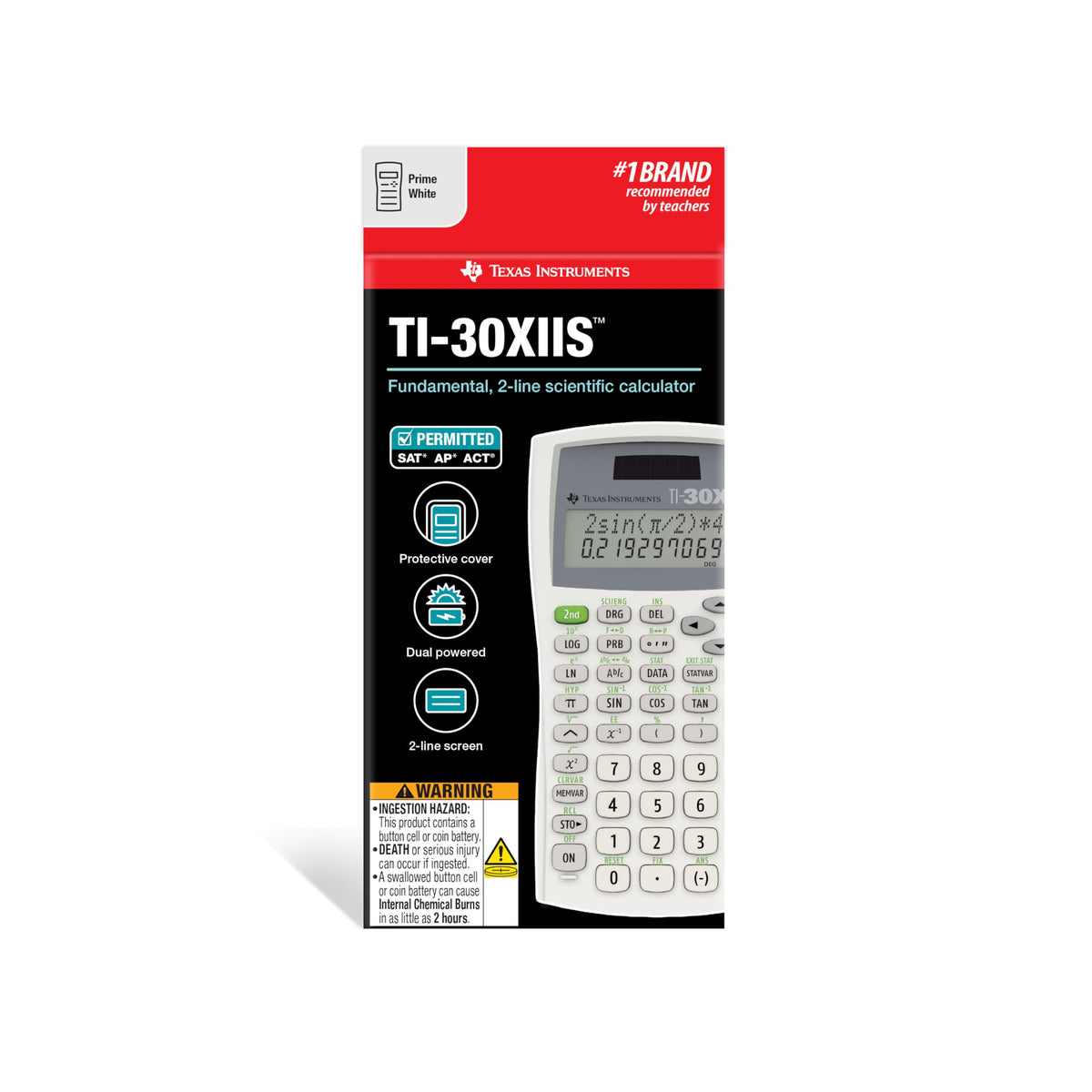 Calculadora Científica Texas Instruments Blanco 2 Líneas