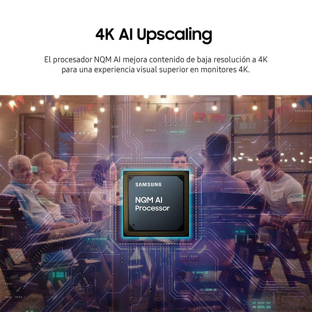 Samsung 32" Smart Monitor M80F 4K AI, Smart TV Apps, Conversión 4K AI, Optimizador de imágenes, Knox Security LS32FM801ULXZX