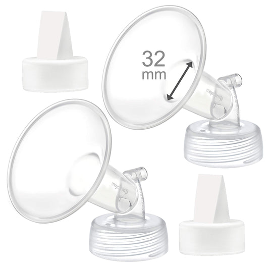 Embudo y Válvula tipo Pato Maymom 32 mm Compatibles con S1, S2 y 9 Plus Repuestos para Bomba S2 Spectra