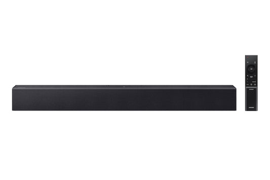 SAMSUNG Barra de Sonido Serie B HW B400F 2.0 ch con subwoofer Integrado (Modelo 2025) un Control Remoto, expansión de Sonido Envolvente, Modo de Mejora de Voz