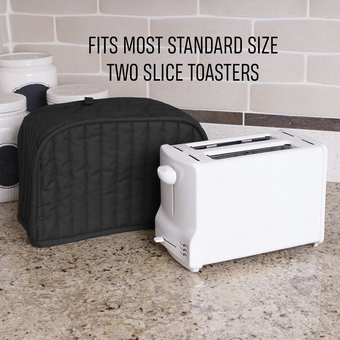 Ritz Protector acolchado para licuadora, Cobertor para tostador de 2 rebanadas, Negro, 2-Slice Toaster Cover, 1