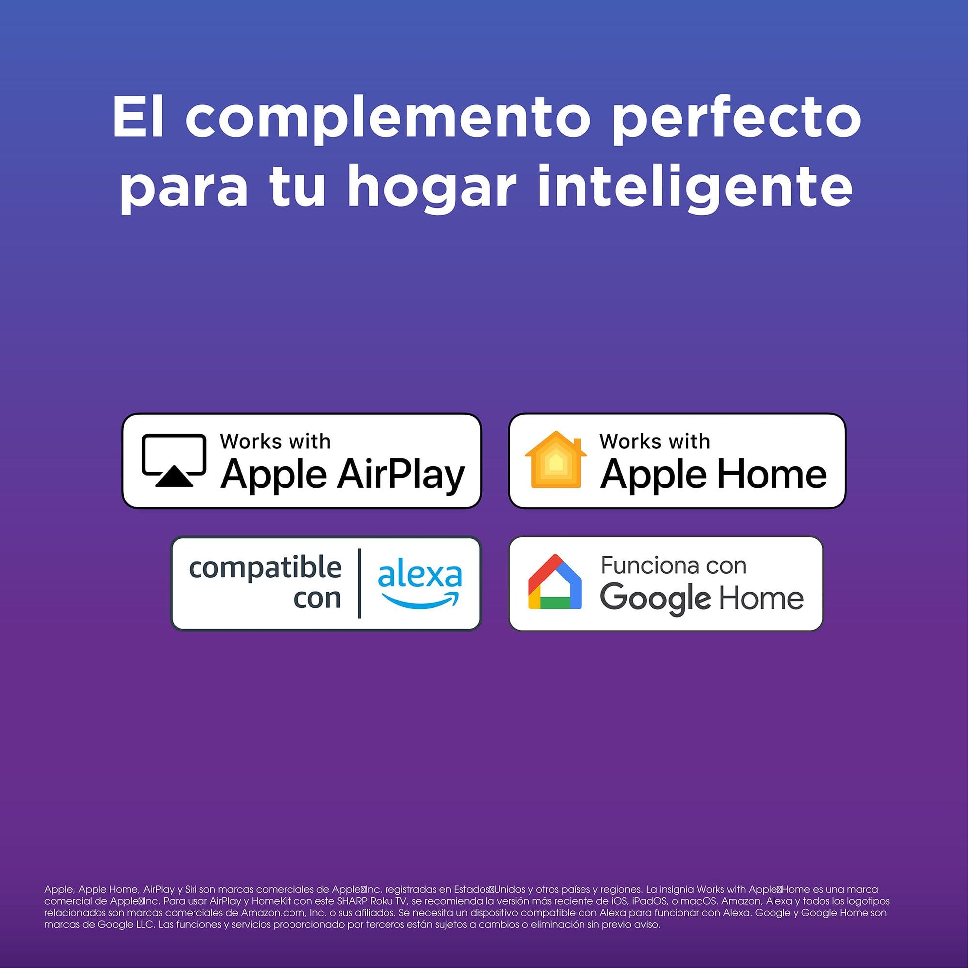 Sharp Frameless 4K Ultra HD TV de 60" - Roku TV con WiFi