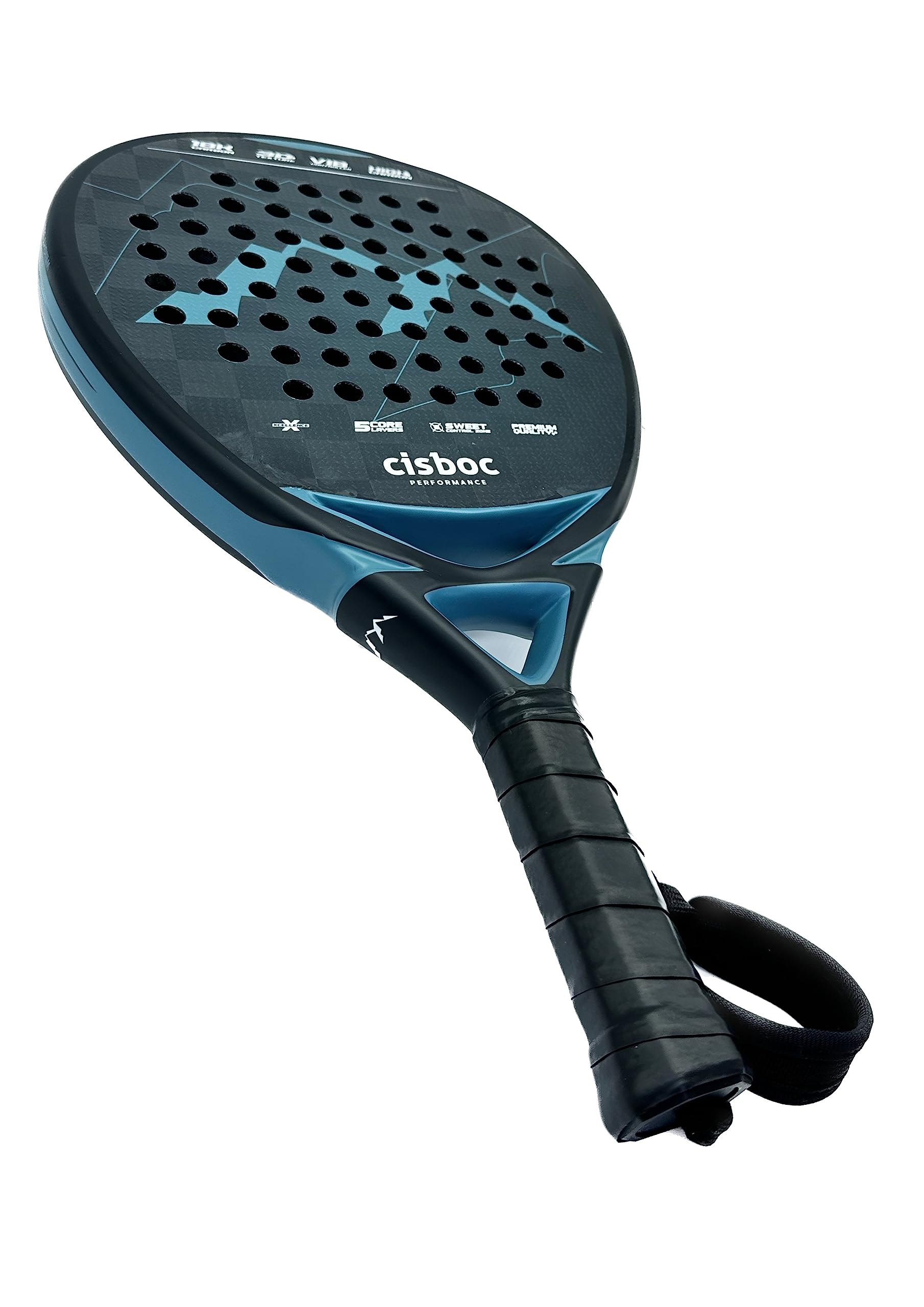 CIS Comfort Innovation Supply Raqueta de Pádel CISBOC Performance de 12k Carbon Fiber, 3D Surface y Soft EVA Drop Shot