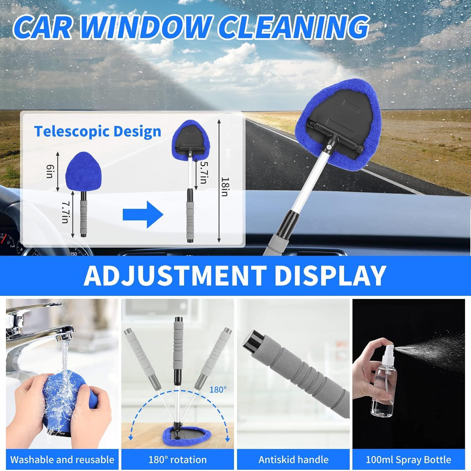 CYANBAMBOO 17 piezas kit de detalles de coche, kit de limpieza de coche con aspiradora de mano de alta potencia, juego de cepillos de detalles, herramienta de limpieza de parabrisas, toallas de