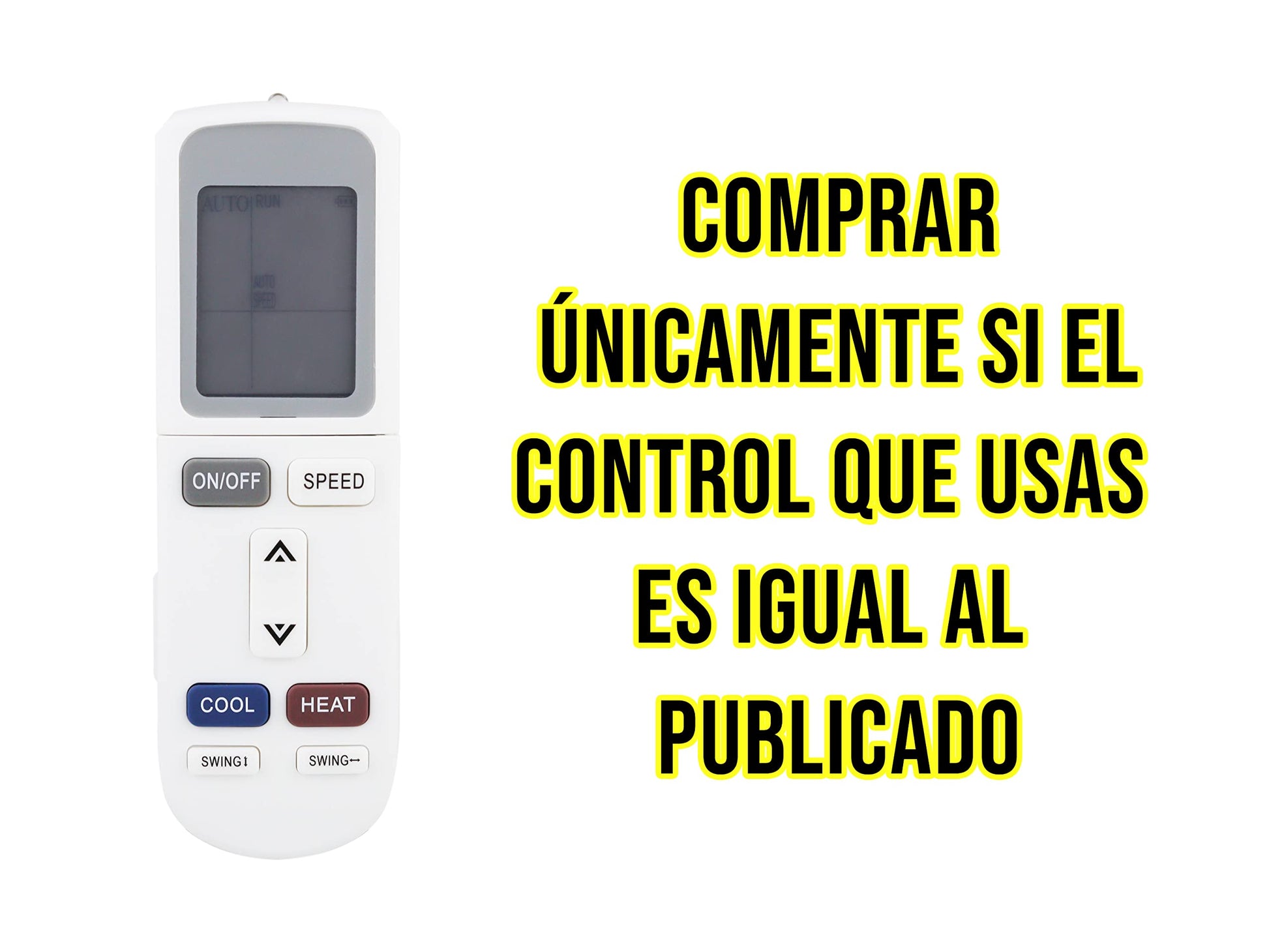 Control Remoto Mirage Minisplit Aire Acondicionado Ykr-l/102e Ykr-l/401e, Mirage Inverter 17 Xlife, Matt 17