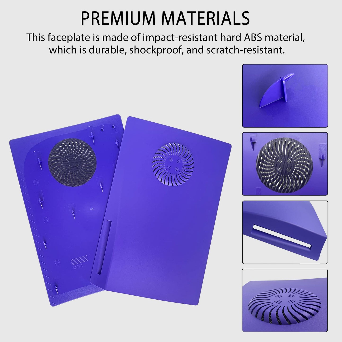 Cobertor de Consola DOBEWINGDELOU Blanco con Luz RGB y Filtro de Polvo para PS5 Disc Edition