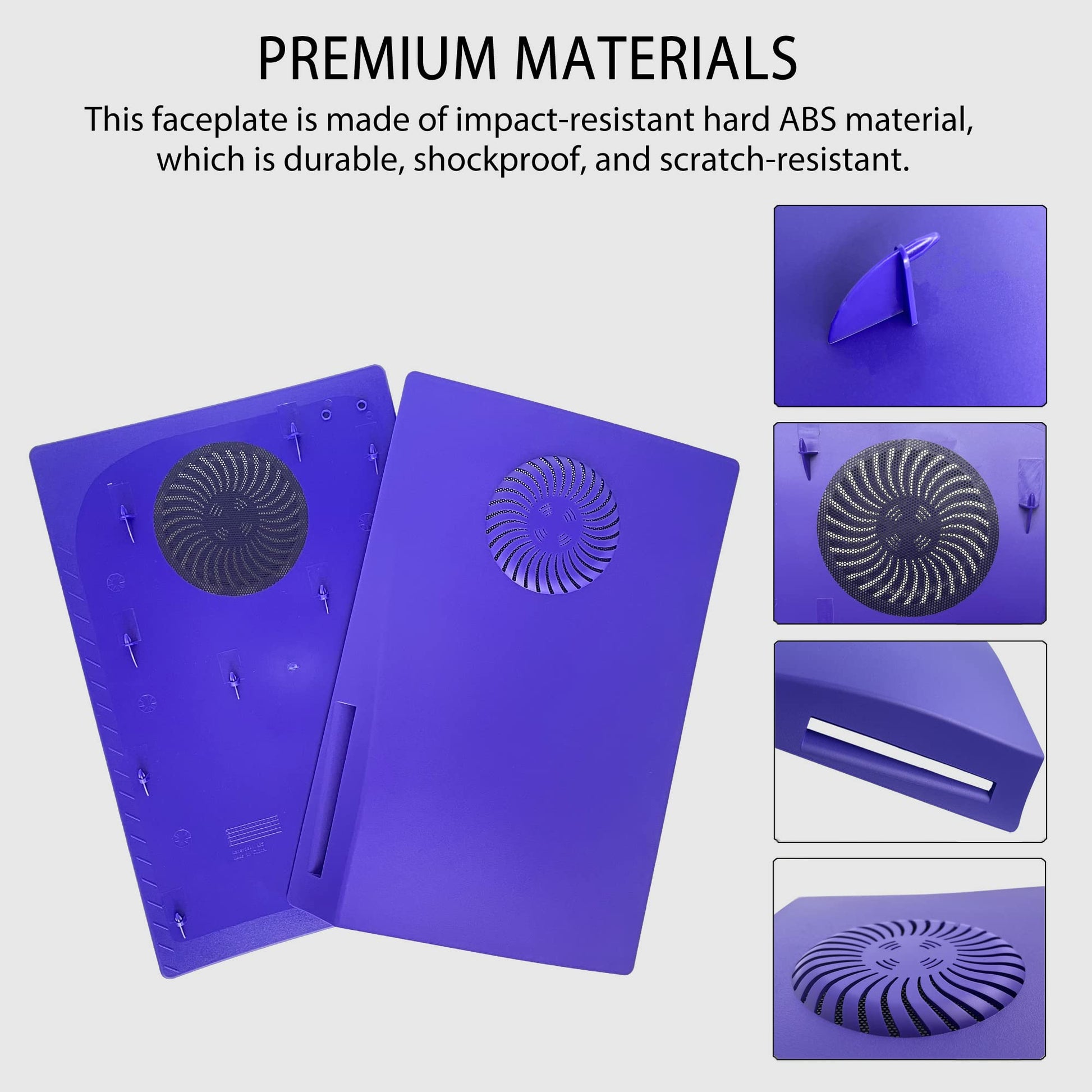 Cobertor de Consola DOBEWINGDELOU Blanco con Luz RGB y Filtro de Polvo para PS5 Disc Edition