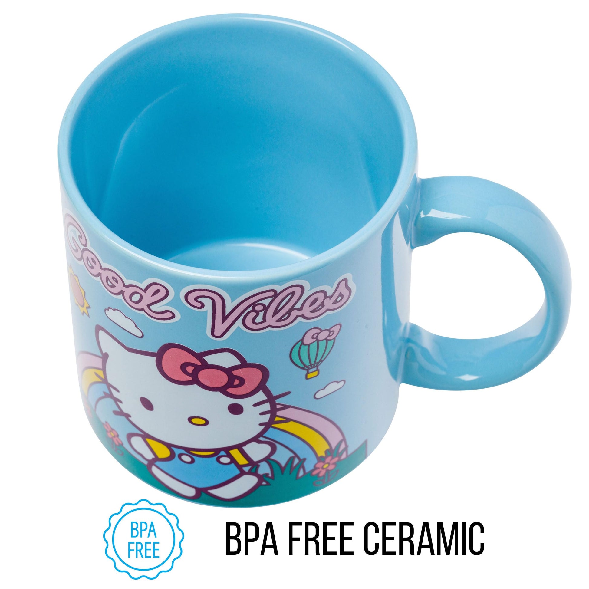 Taza de Cerámica Silver Buffalo Hello Kitty Good Vibes 20 Onzas