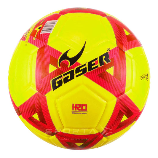 Gaser Balon de Futbol Soccer Laminado Medida Oficial # 5 Fosfo IRO (Amarillo)