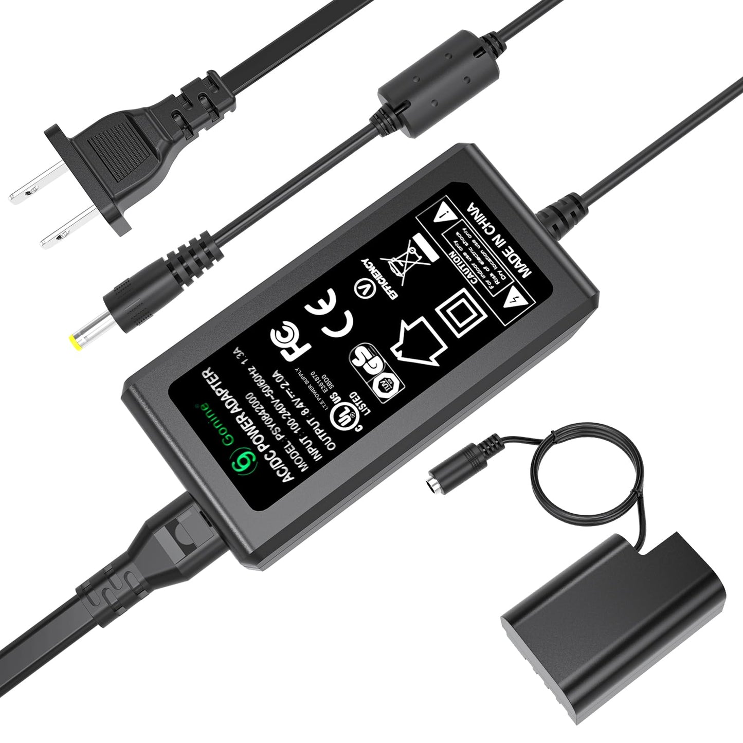 Gonine AC Adapter DMW-AC8 Plus DC Coupler DMW-DCC12 for PANASONIC DMC-GH3 DMC-GH4 DMC-GH3K DMC-GH4K Digital Camera