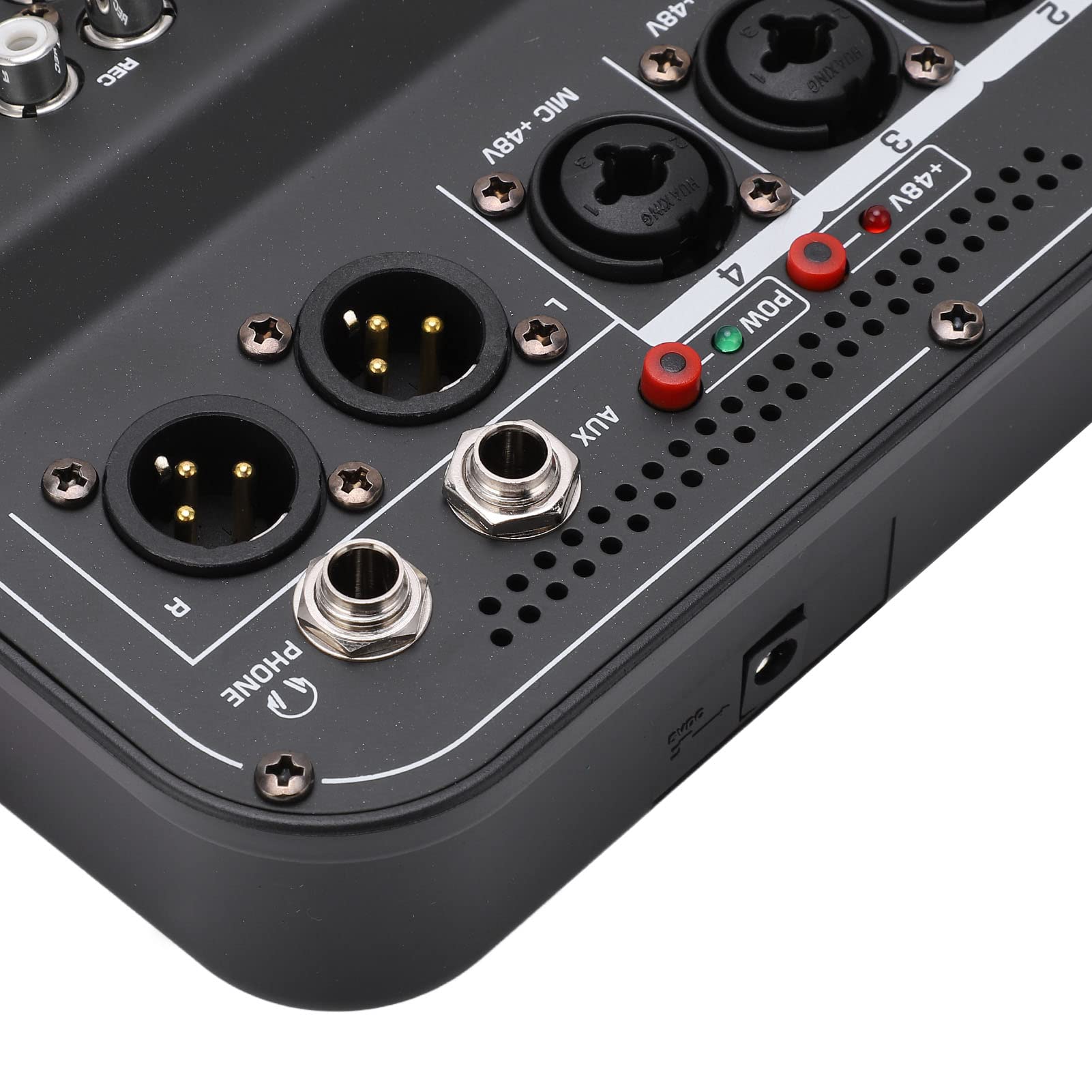 Consola Mezcladora Tgoon Negra con Control de Volumen Independiente para DJ