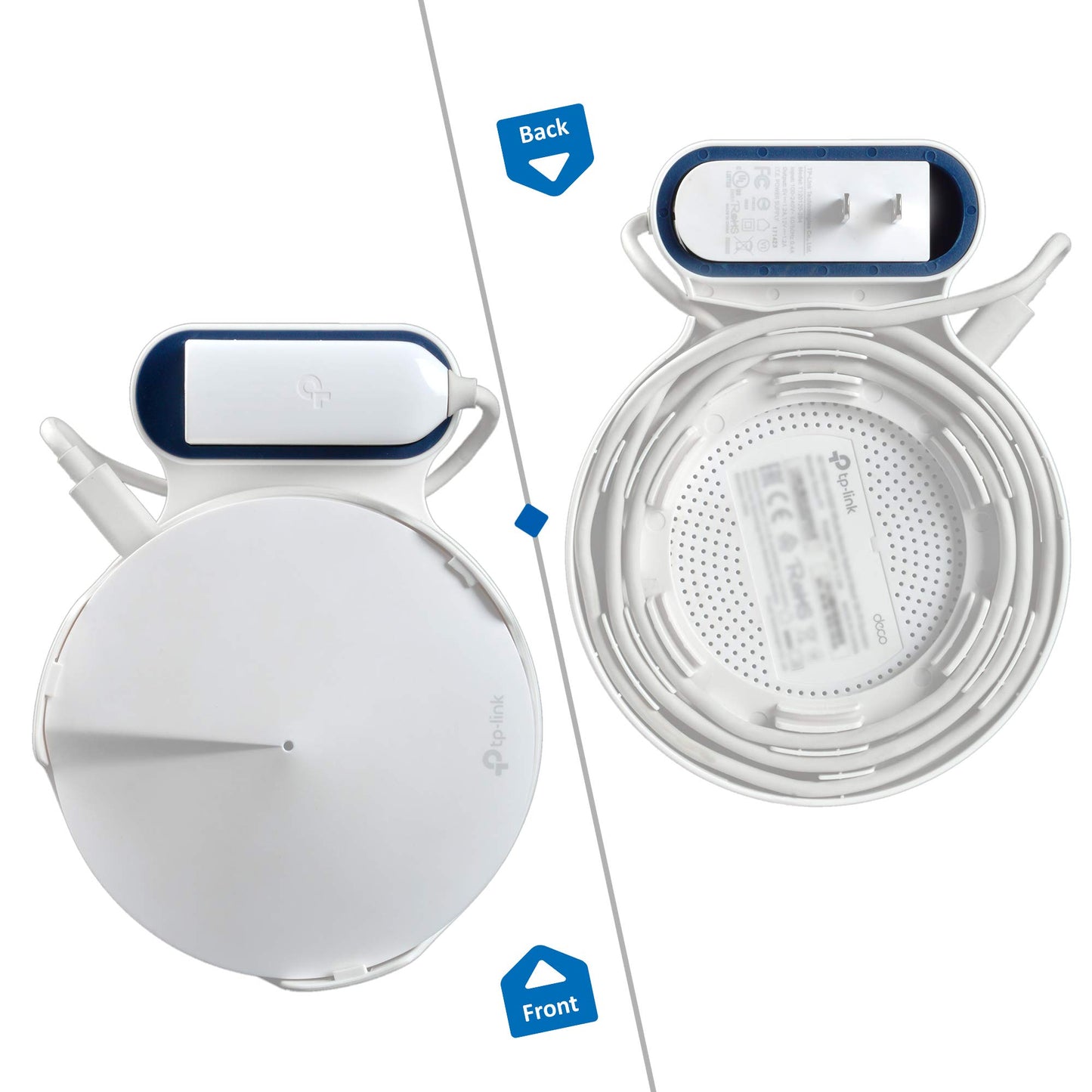 Soporte de Pared PETIMETI Blanco para Sistema WiFi de Malla TP-Link Deco M5 Paquete de 3