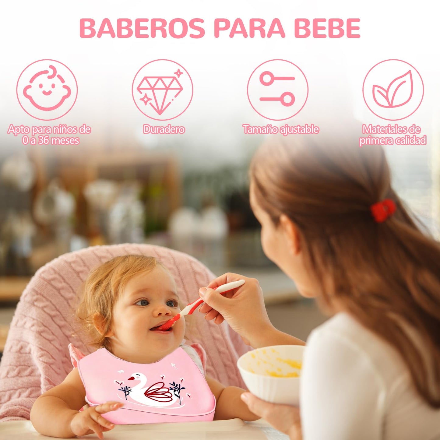 3pcs Baberos de Bebé para Niños,baberos de silicona, con Diferentes Dibujos Animados Estampados,Apto para bebés