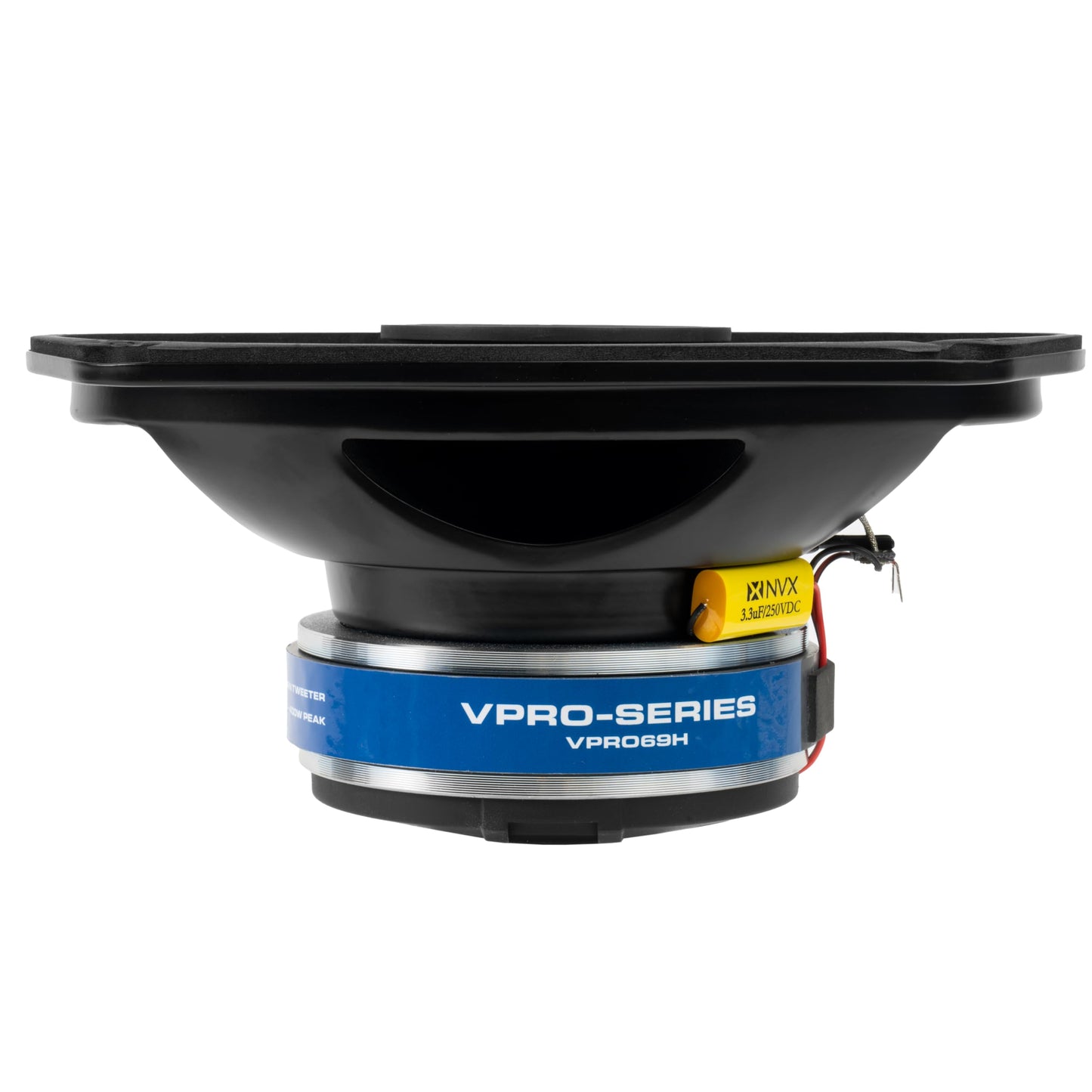 NVX® VPRO69H - Altavoz premium de 6 x 9 pulgadas, 400 W máximo, 200 W RMS, 4 ohmios, bobina de voz de 1.5 pulgadas, audio profesional coaxial con altavoz de agudos de bocina, fácil de instalar en