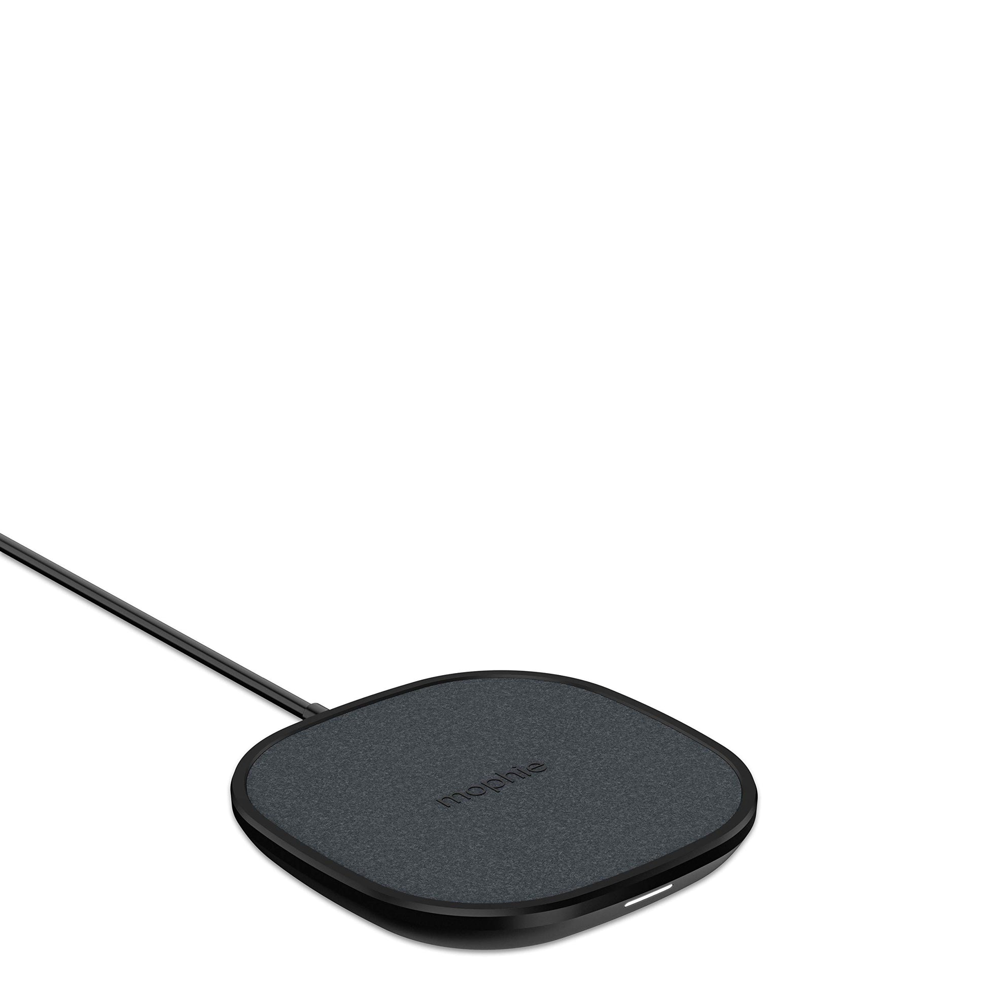 Mophie - Almohadilla de Carga inalámbrica de 10 W, Hecha para Apple Airpods, Samsung Galaxy S25/S24, iPhone 16/15/14 Pro, Google Pixel 9 y Otros Dispositivos habilitados para Qi, Color Negro