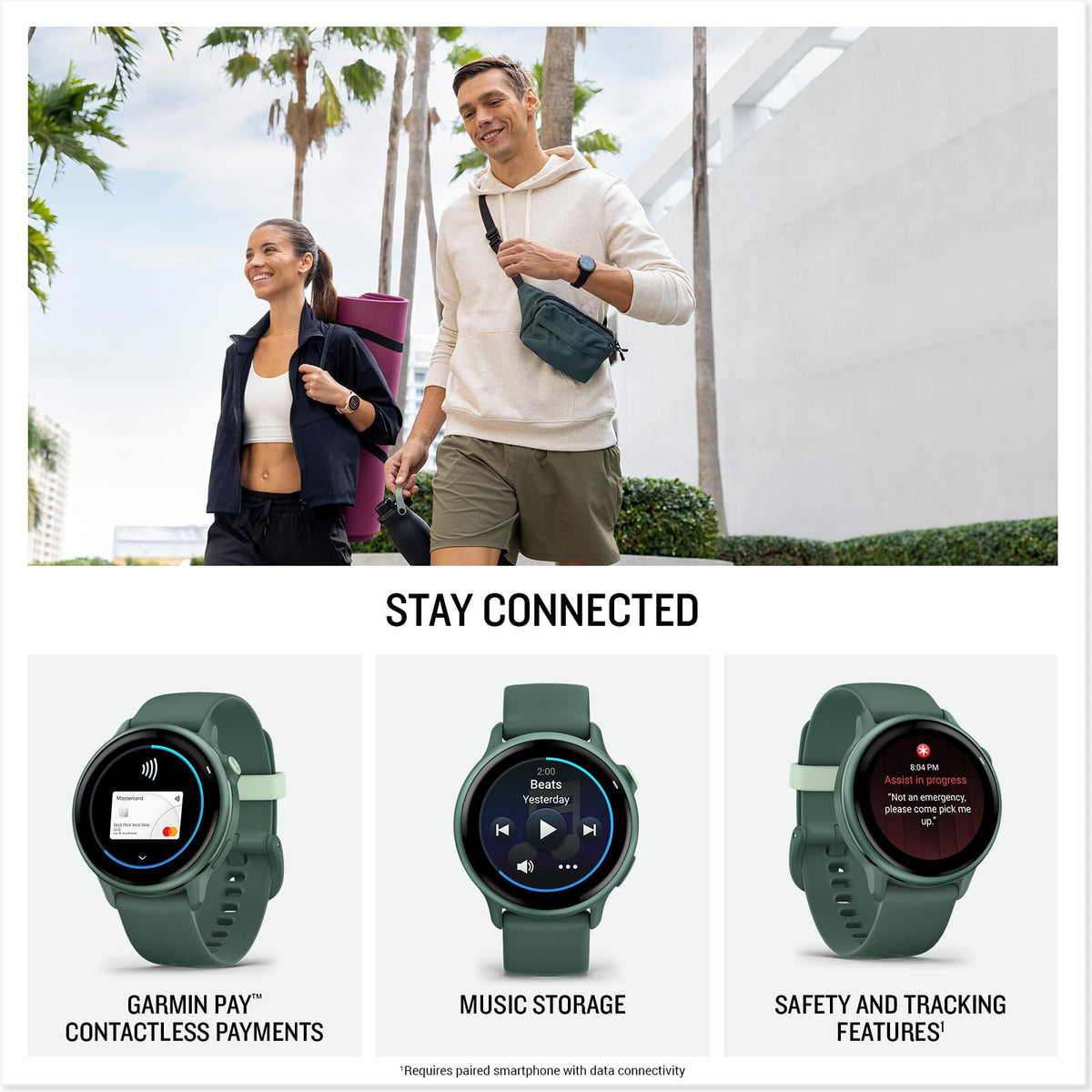 Reloj Inteligente Garmin vívoactive 6 Negro con Pantalla AMOLED y Larga Duración de Batería