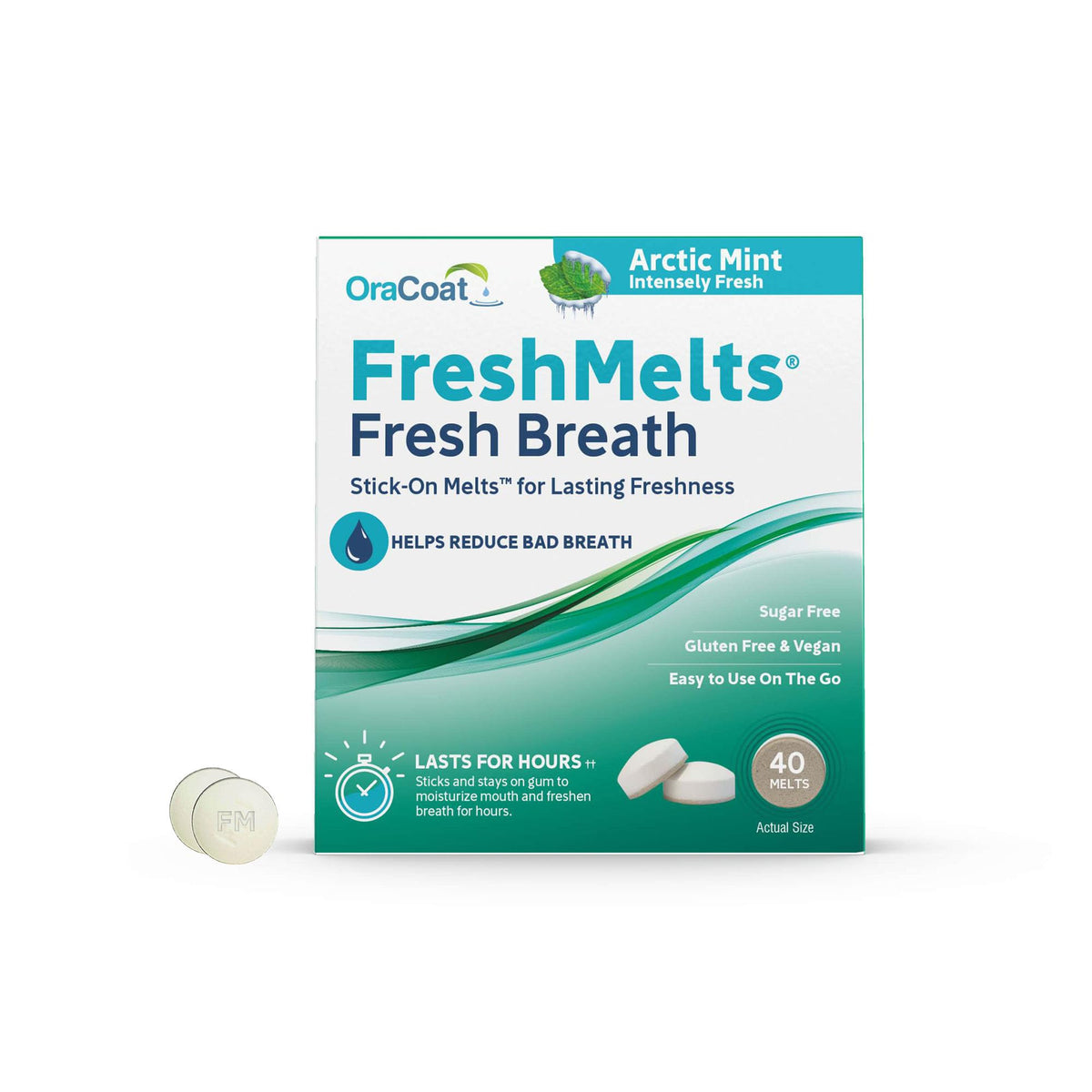 Ambientador de Aliento Oracoat FreshMelts Menta Ártica para Mal Aliento