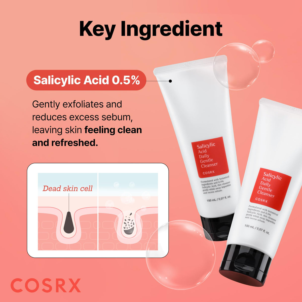 COSRX Salicylic Acid Exfoliating Cleanser