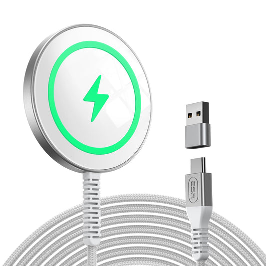 Almohadilla de Carga Magnética Fuerte ESR Plateado Compatible con iPhone 15/14/13/12 Series