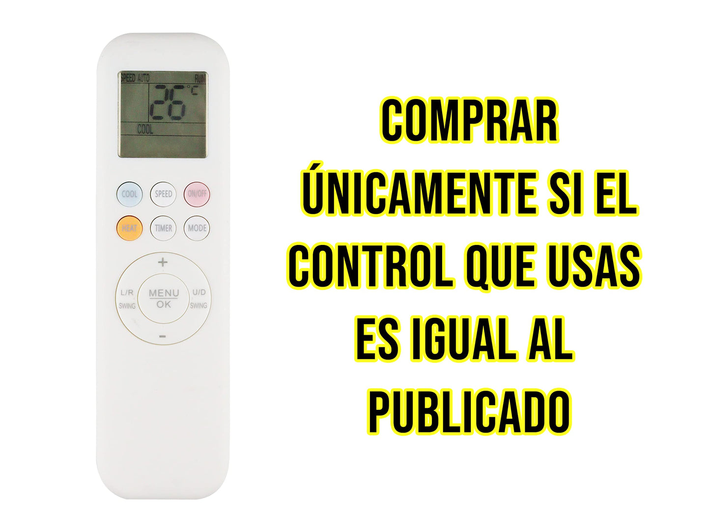 CONTROL EXPERT Control Mirage Xlife 2021 Inverter 17 X32 Minisplit AIRE ACONDICIONADO