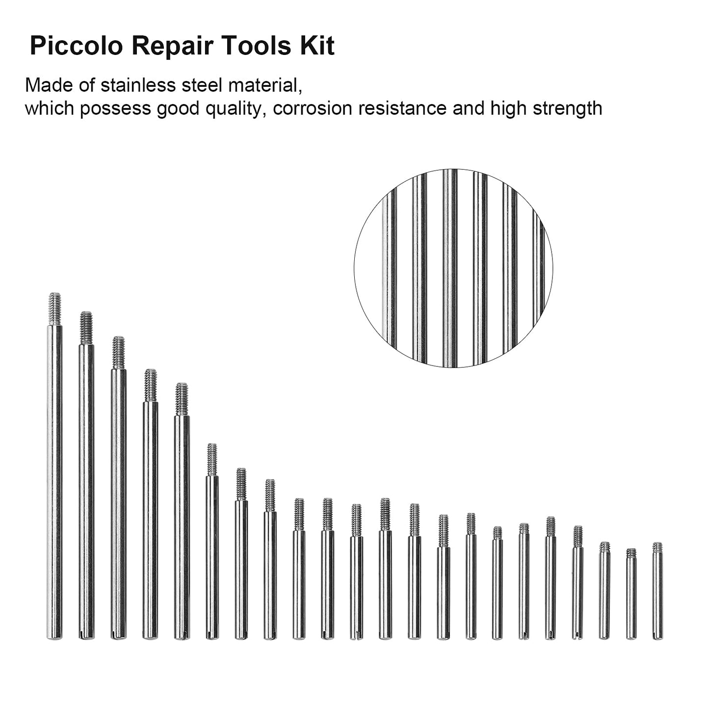 Piezas Reparación Fagot Infantil Acero Inoxidable Kit Repuesto