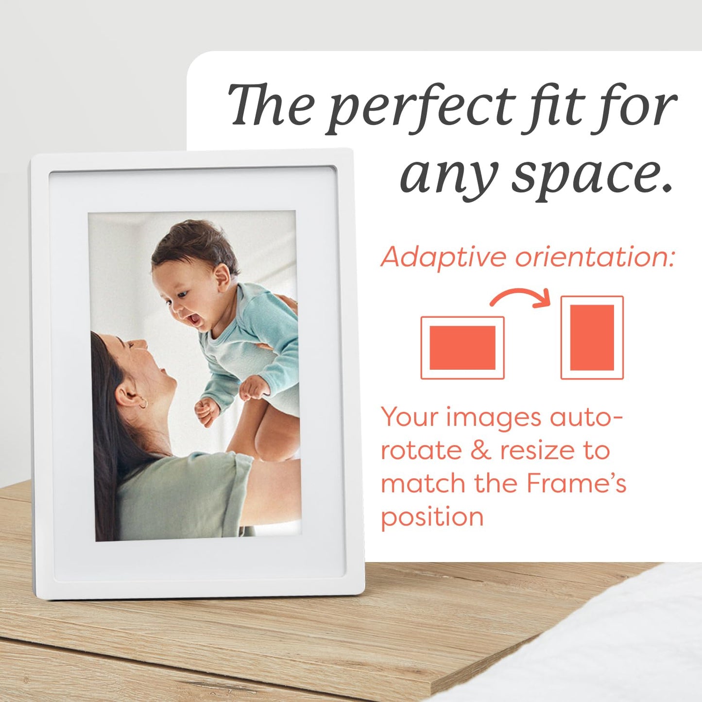 Marco De Fotos Digital Skylight Negro con WiFi y Pantalla Táctil