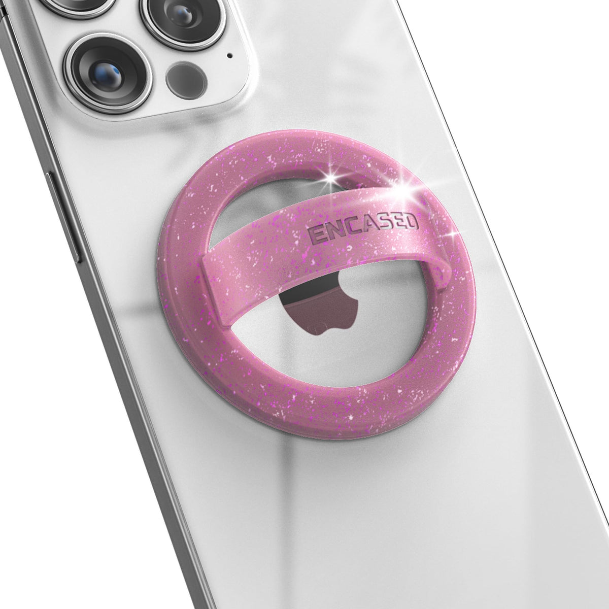 Soporte Magnético para Teléfono Compatible con MagSafe Rosa Purpurina