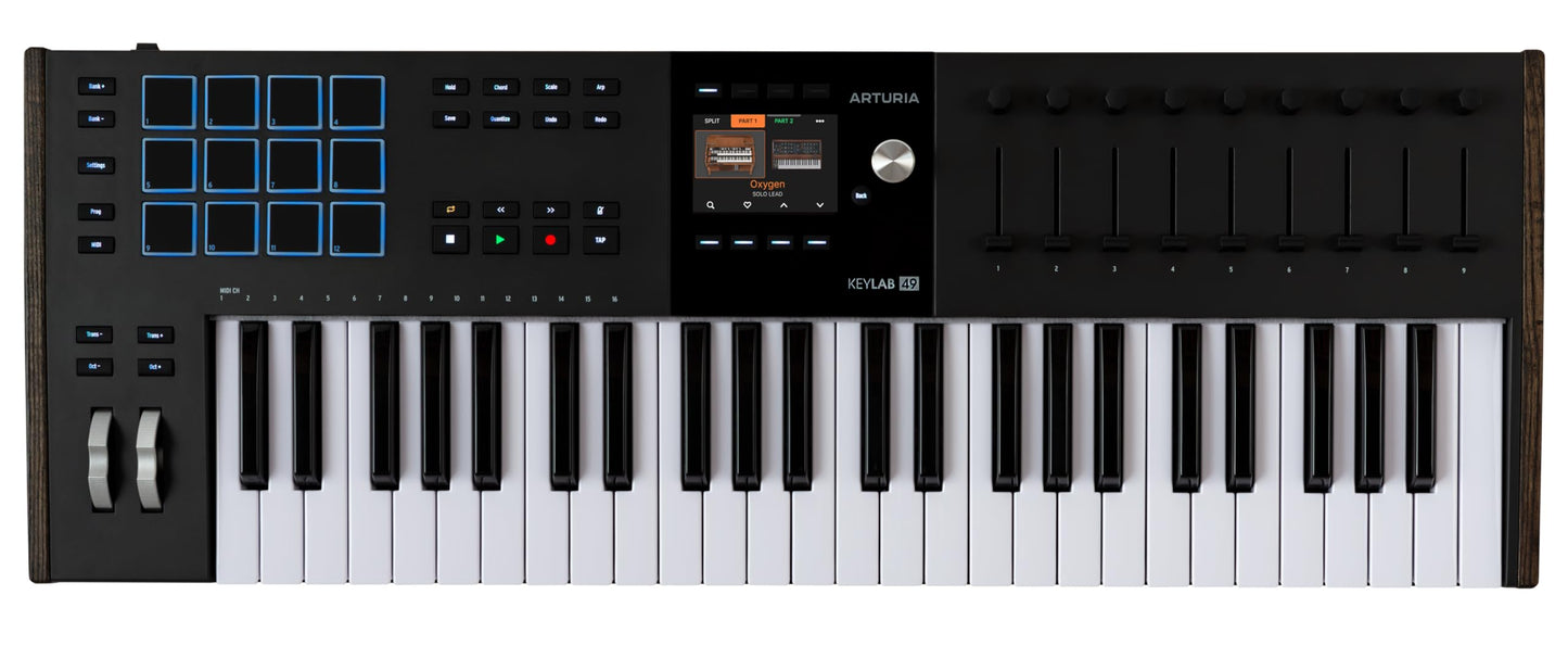 Arturia KeyLab 49 mk3 Negro - driver de teclado MIDI USB de 49 teclas con software analógico Lab Pro incluido