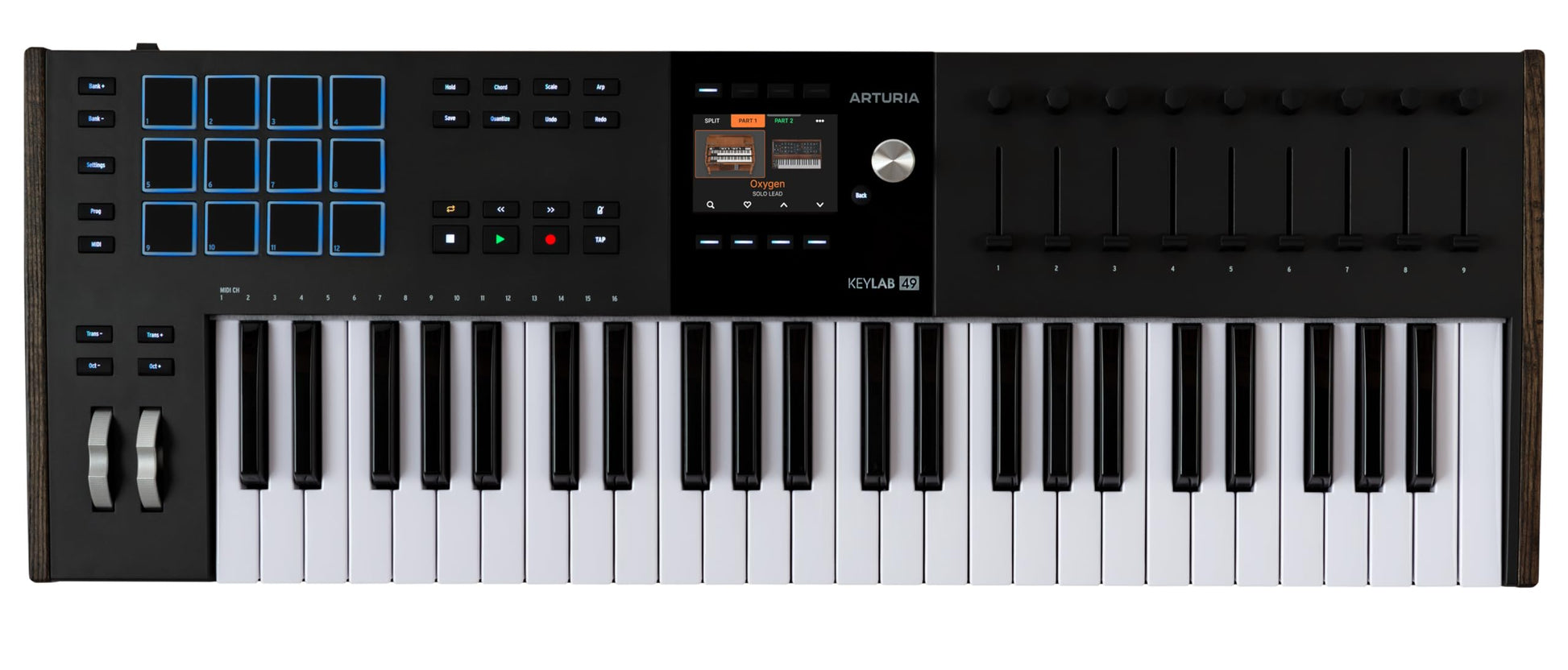 Arturia KeyLab 49 mk3 Negro - driver de teclado MIDI USB de 49 teclas con software analógico Lab Pro incluido