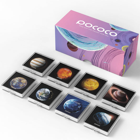Discos Realistas Solar System - Discos para el Proyector de Estrellas POCOCO Galaxy Lite Home Planetarium, 8 Piezas, Ultra HD 5k (8 Discos)