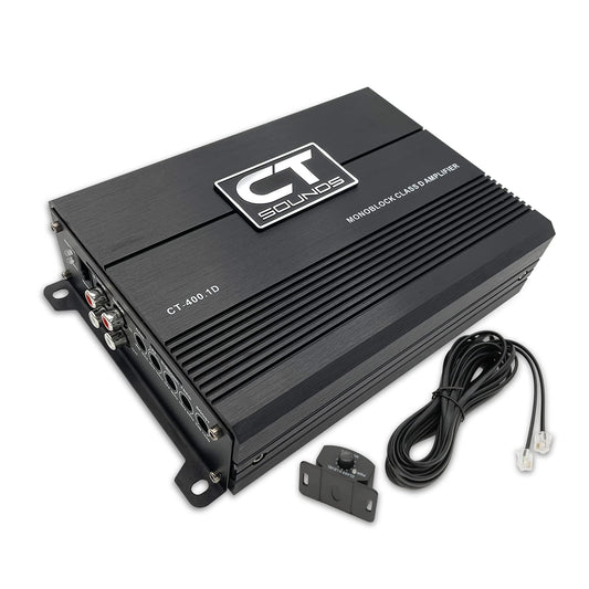 CT Sounds CT-400.1D - Amplificador monobloque de audio para coche, 400 vatios RMS