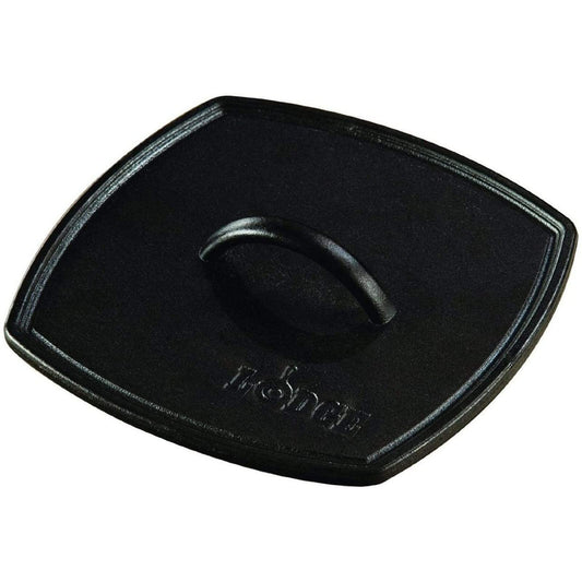 Lodge LPP3 - Prensa de panini cuadrada de hierro fundido, 21 cm