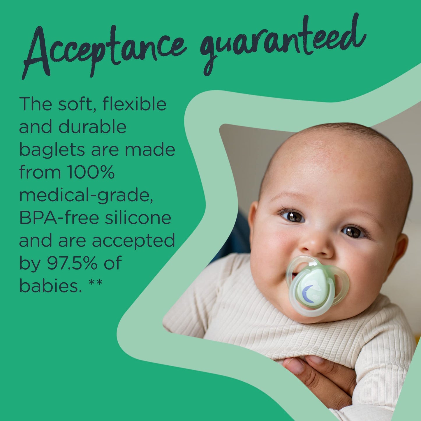 Chupete Tommee Tippee Closer to Nature Night 6-18 Meses 2 Piezas Varios Colores